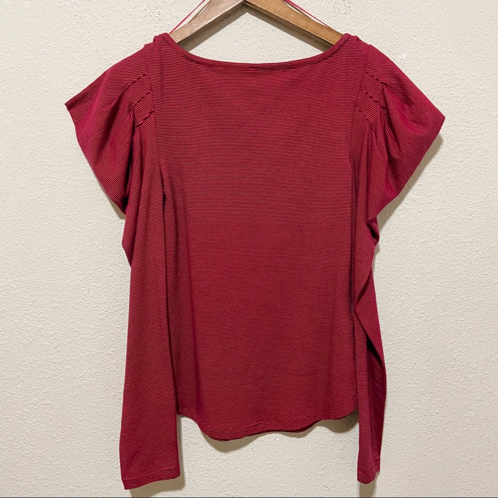Free People Penelope Puff Sleeve Striped Top NWT - Picture 5 of 10